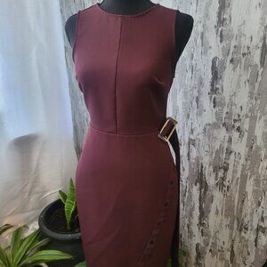 Express Wine/Burgundy Sleeveless Dress